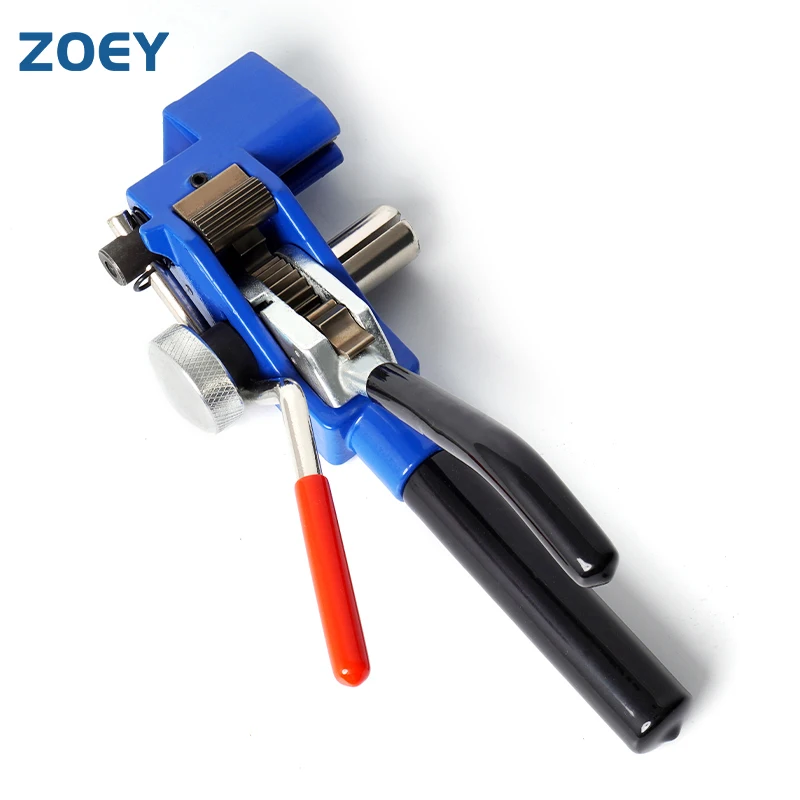 ZOEY Ratchet Manual Strapping Tool for Steel Strap Portable Handheld Tensioner Clamp Packaging Tools Convenient Wrapping Machine