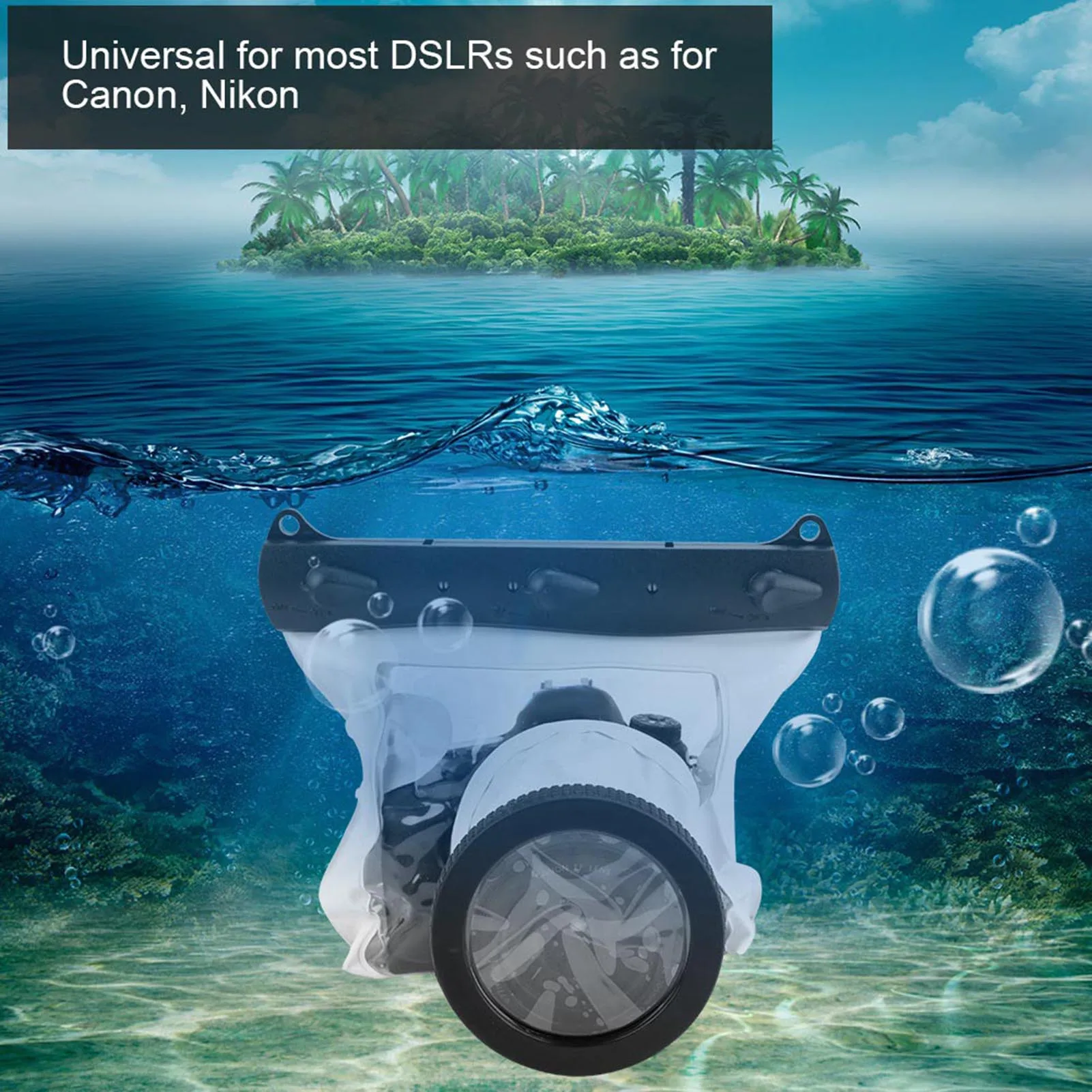 Camera Case Camera Diving Case Tteoobl Underwater Waterproof Dving Case Bag 20M for Nikon DSLR Cameras Camera Underwater Case