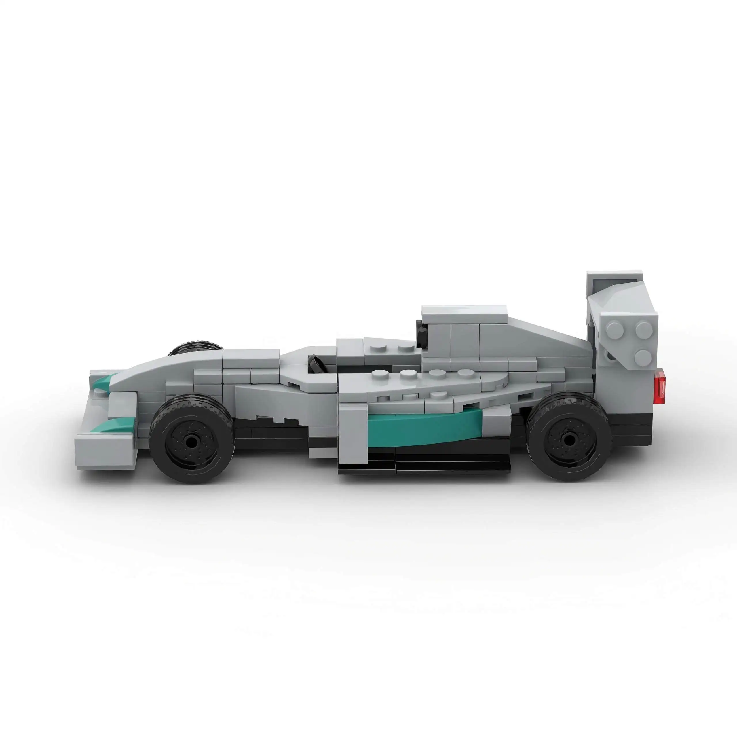 MOC Auto Speed Formula 1-2001 Pickup Rennfahrzeug Modell Baustein Super Rennfahrzeug Weihnachtsgeschenk Technischer Rallyesport – Detail 16