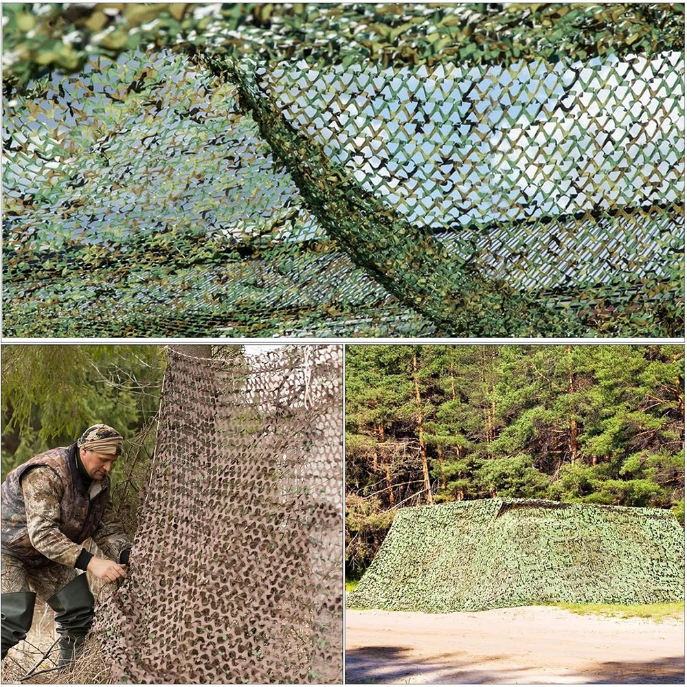 Camouflage Netting Outdoor Camping Sunshade Mesh Camo Net for Hunting Shooting Car Covers Military Party Sun Shelter