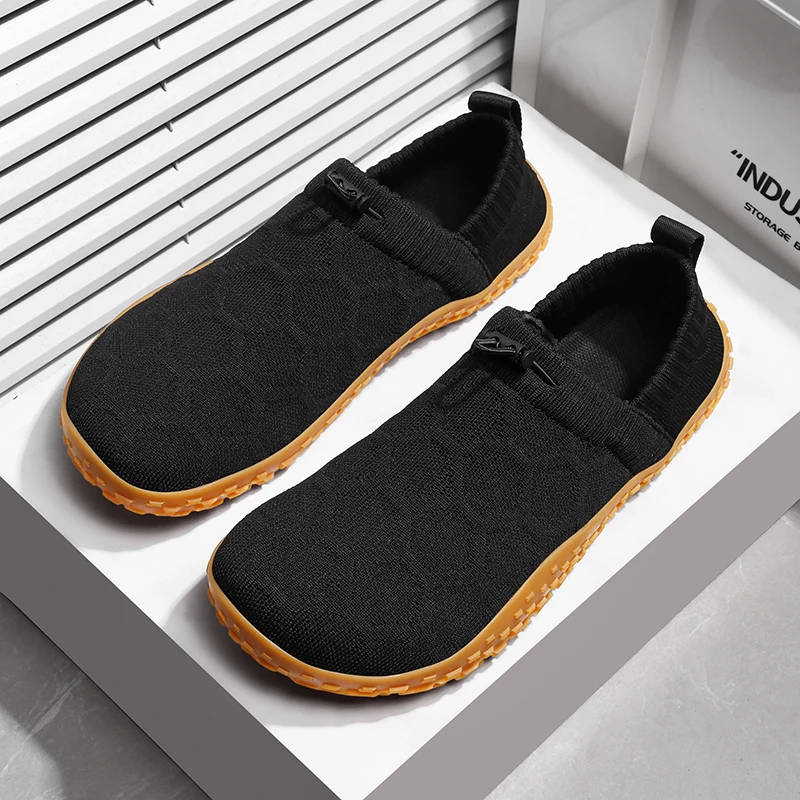 Men's shoes barefoot plus size shoes 48 men's vulcanized shoes breathable knitted casual shoes fashion outdoor running shoes