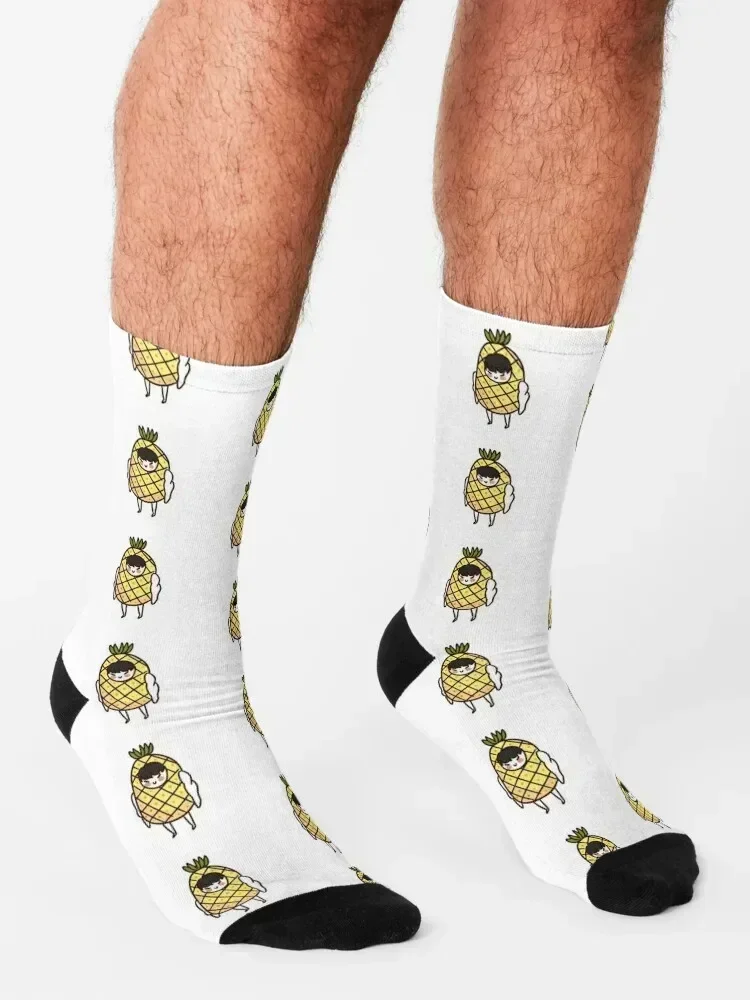 Monsta X ????? - Pineapple Wonho Socks designer brand Sports essential designer Socks For Girls Men's