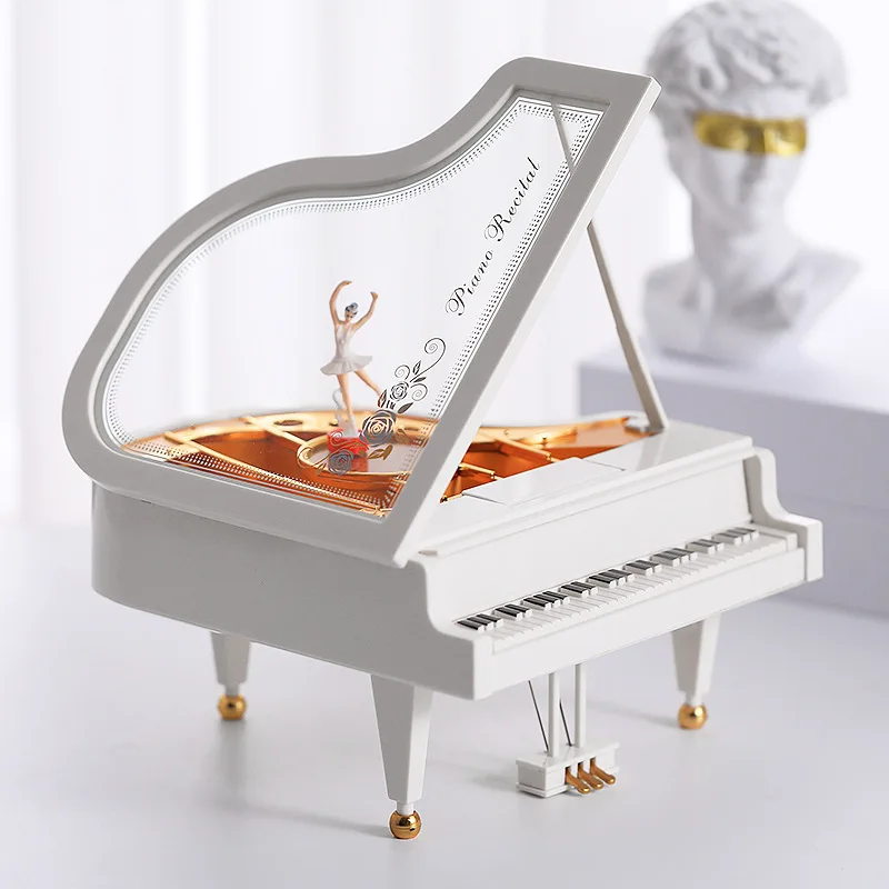 

ins style Nordic retro piano music box desktop decoration ornament