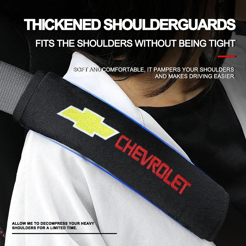 

2 шт., автомобильный ремень безопасности, хлопковый ремень безопасности, наплечный чехол, дышащая защита для Chevrolet Colorado Cruze Spark Captiva Trax Aveo