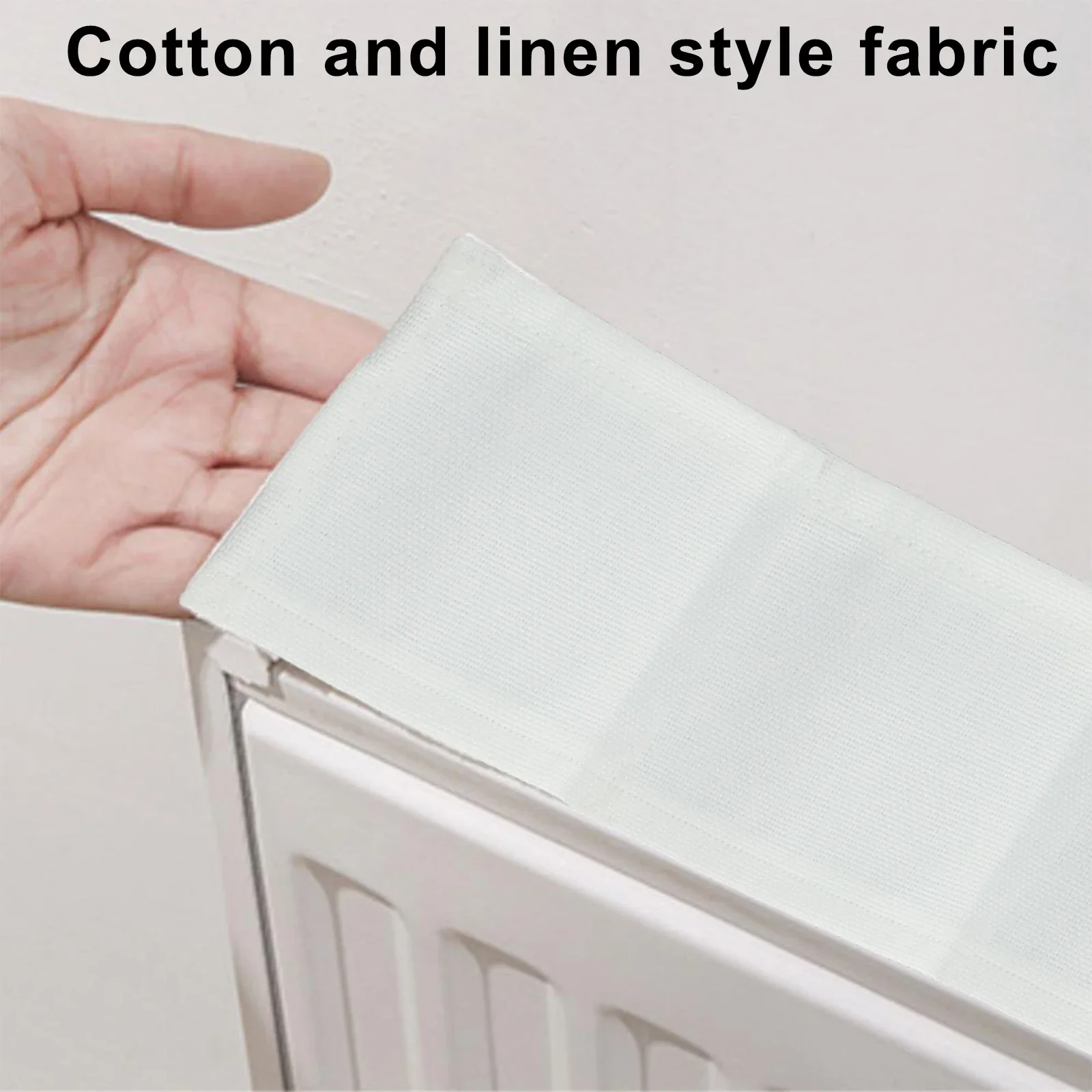 Cotton Linen Cover Magnetic Radiator Pad Dust Prevention 40 60 80 100 120 140 160 200CM*10CM Elegant Home Decor Long-lasting Use