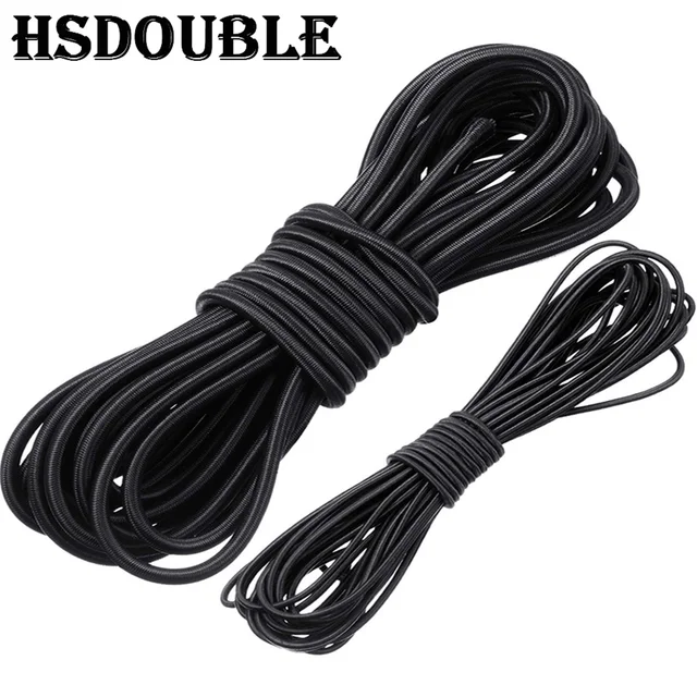 10 metrów mocna elastyczna lina Bungee Shock Cord Stretch String dla majsterkowiczów do tworzenia biżuterii na zewnątrz namiot kajak łódź Backage