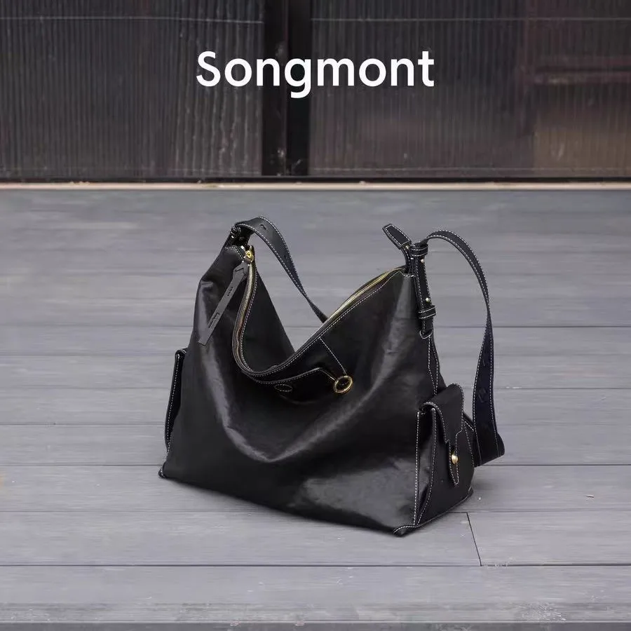 

Songmont Large Tracking Series Bag Fashion Travel Hobo Bag Unisex Shoulder Messenger Bag