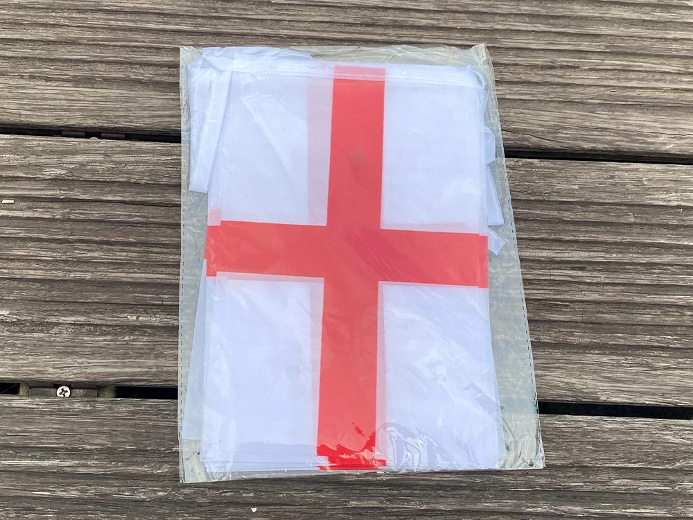 TIKI FLAG 20pcs/lot England Bunting Flags 14x21cm Pennant England String Banner Festival Party Holiday for Decoration