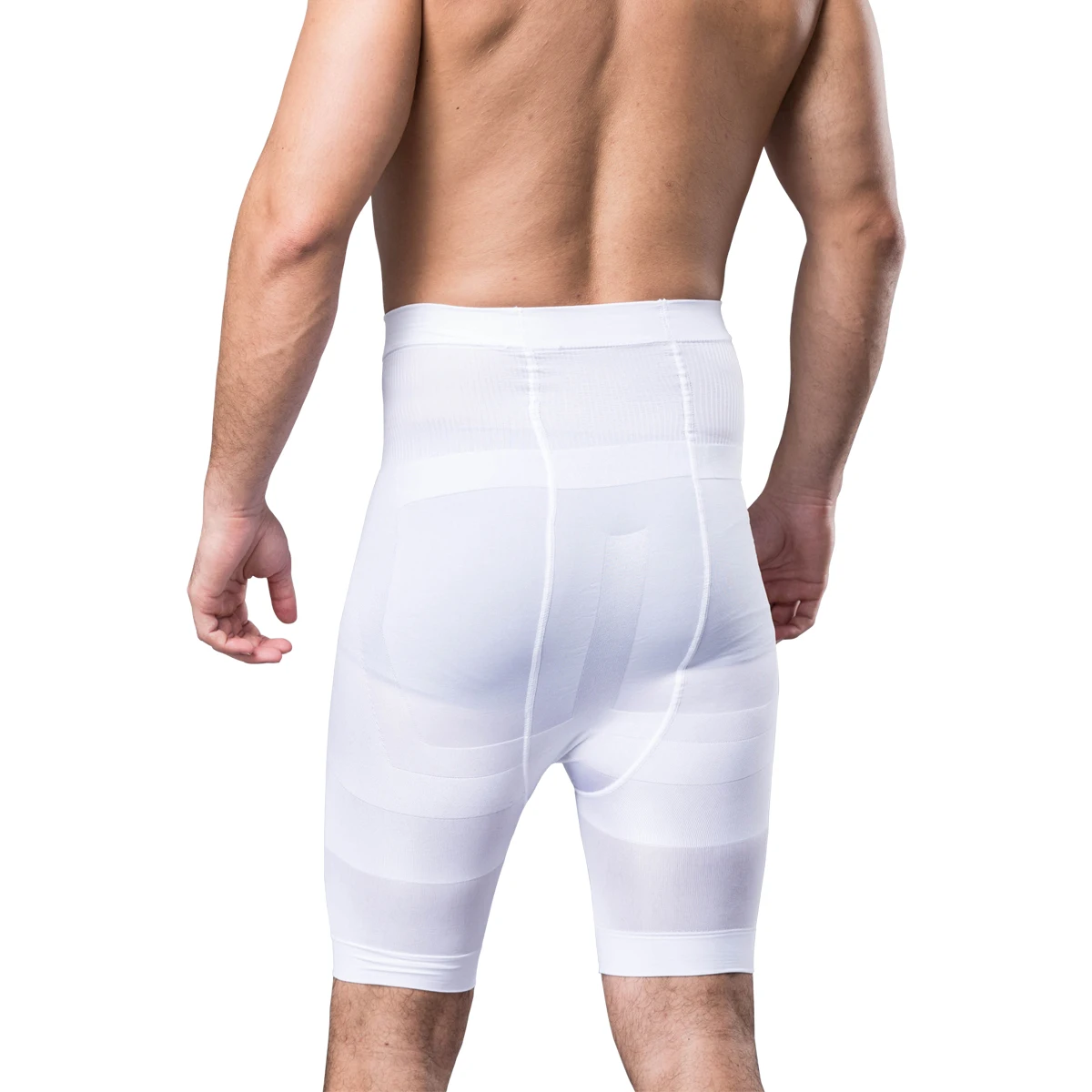 Men Tummy Control Shorts High Waist Underwear Slimming Shapewear Body Shaper Leg Boxer Briefs