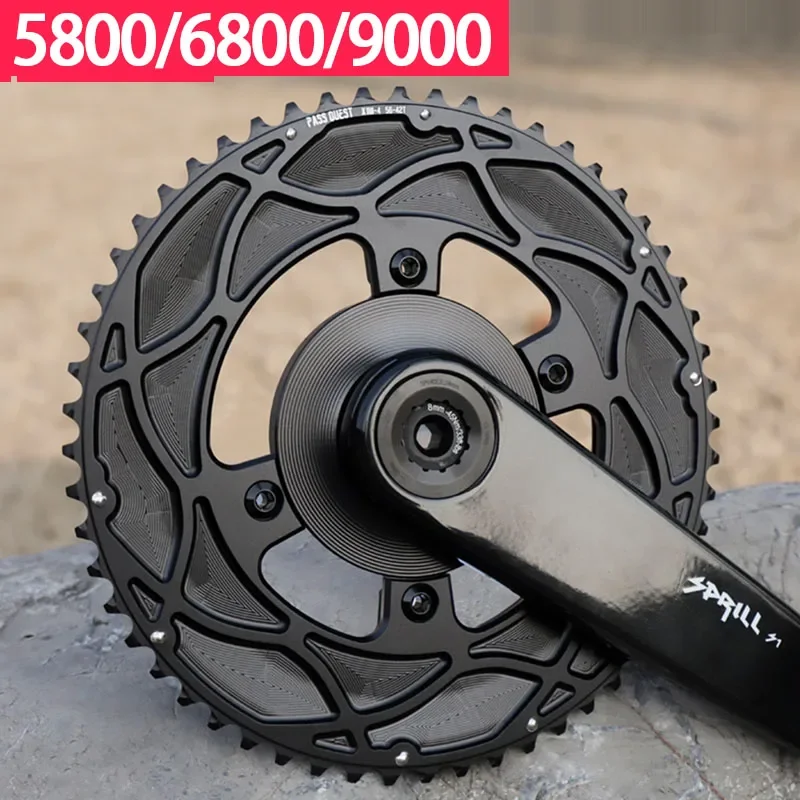 PASS QUEST 110 BCD Chainring for SHIMANO ultegra 6800 dura ace 9000 105 5800 silver double 2x road bike 4 bolt chain ring