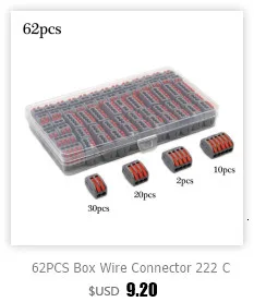 1 Stück eins in mehreren aus Klemmen block Anschluss dose Serie Kabel elektrische Steck verbinder Plug-in spleißbare Splitter Führungs schiene – Detail 21