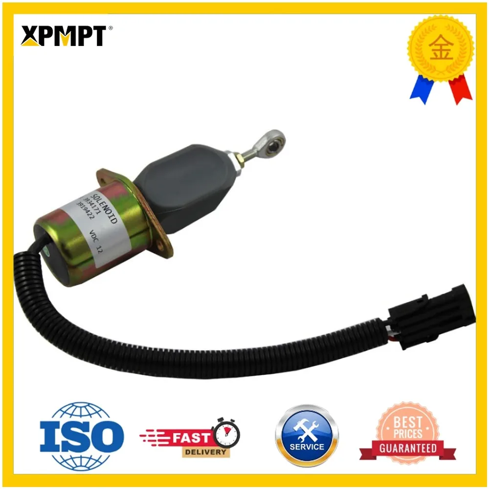 Fuel Shut Off Solenoid For Ford 5.9L 8.3L Cummins Diesel 2-1/2 Bolt Spacing Replacement Part