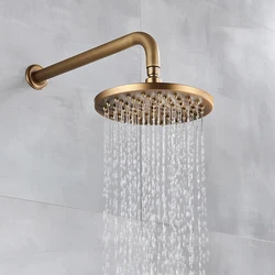 Antique Brass 8 inch Round Rainfall Shower Head ,G1/2