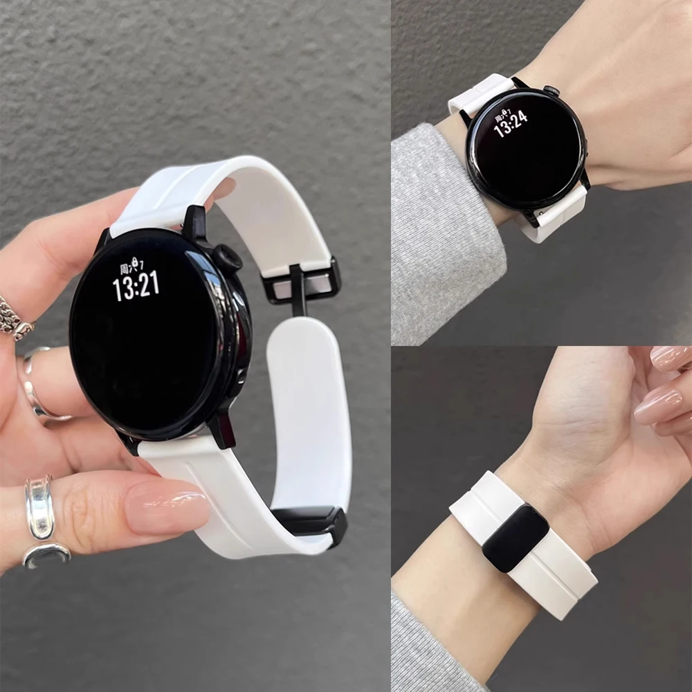 20mm 22mm Riemen für Samsung Galaxy Uhr 7/6/5 Pro/4/klassisch/Gear s3 Sport Gürtel Magnetarmband Correa Huawei GT 2 3 4 5 Band