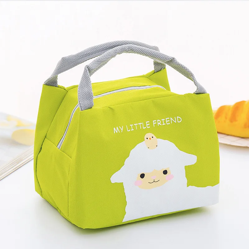 Сумки Cute Cartoon Lunch Bag for Children Thermal Insulation Kids Handbag Outdoor Picnic Lunch Box Portable Food Storage Bags