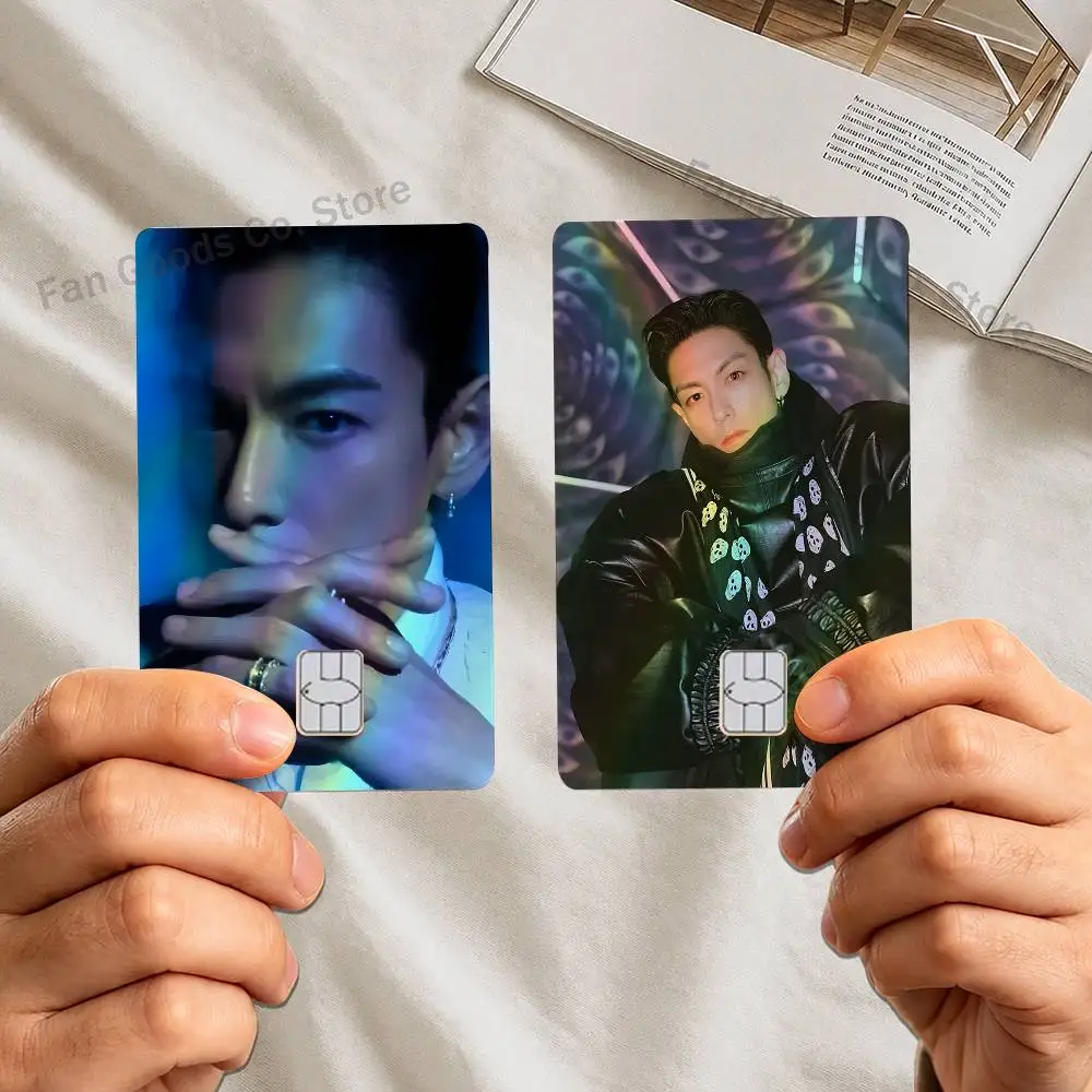 T.O.P C-Choi S-Seung Hyun Laser-like texture Card Stickers Credit Visa Debit Bank Charge Card Bus Metro Sticker Decal Decoration