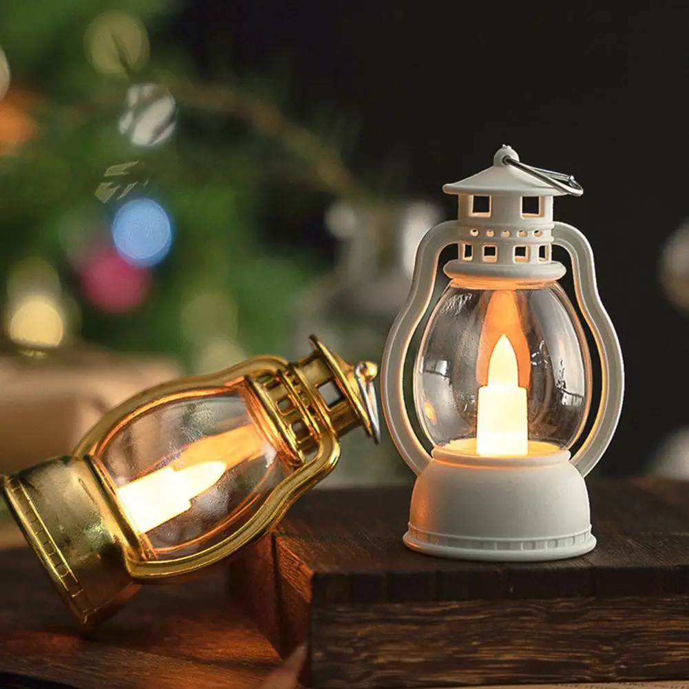 Flickering LED Candles Christmas Decoration LED Candle Wedding Xmas Mini Lantern Helloween Table Centerpiece Candle Lantern