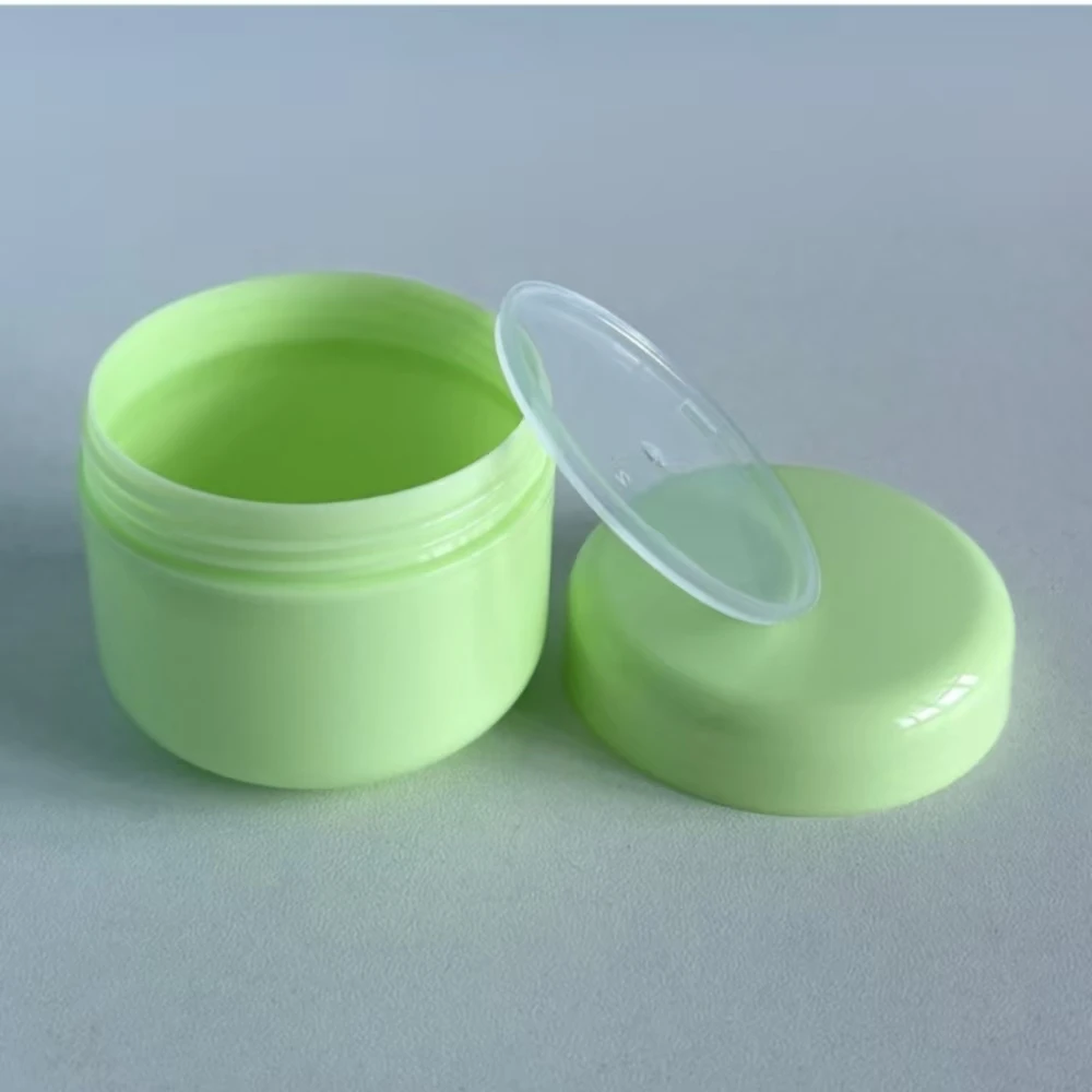 Frasco cosmético de plástico com tampa, 50 peças 10g 30g 50g vazio recarregável recipiente vazio de viagem para creme facial loção lábio esfrega armazenamento