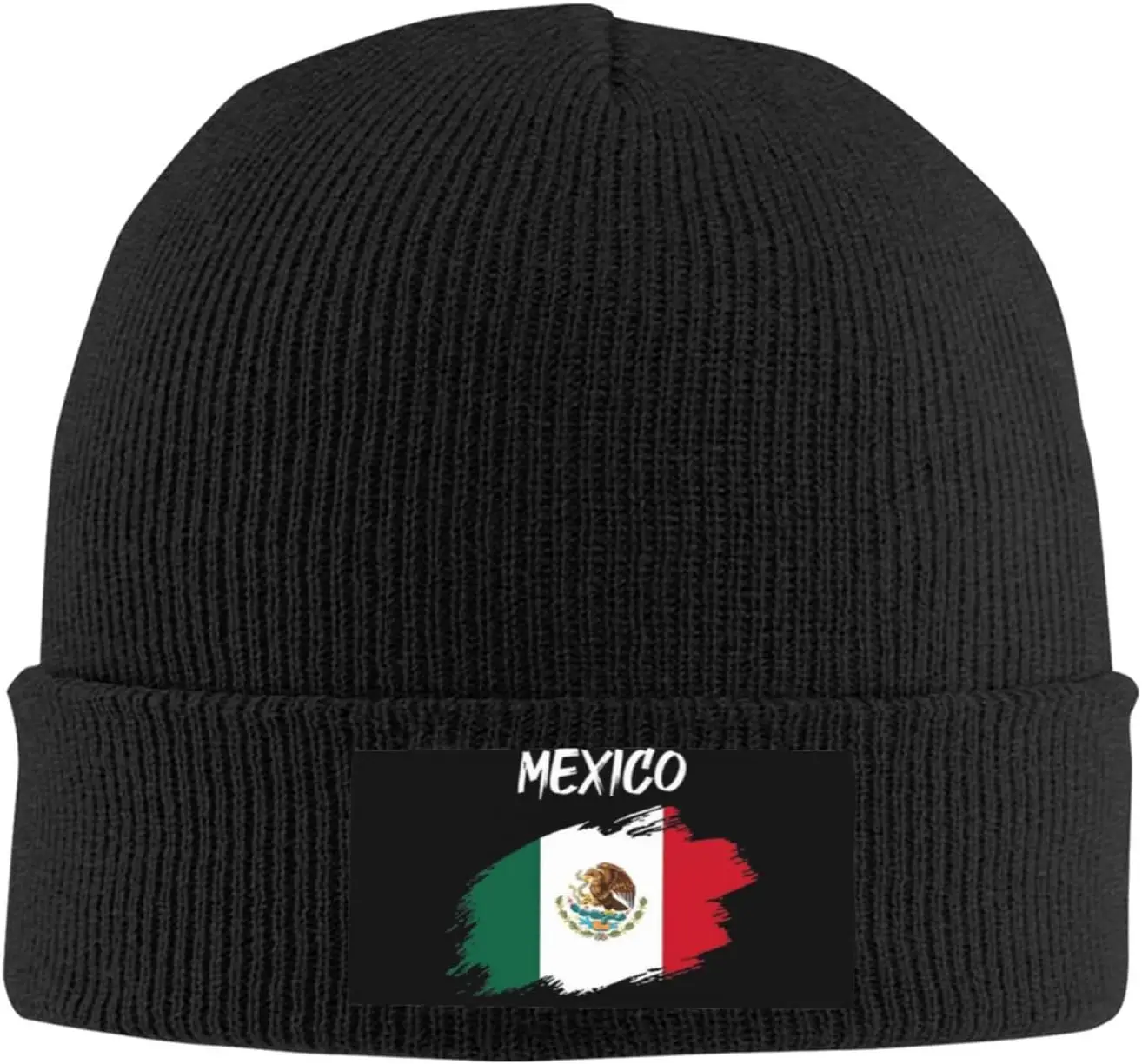 Funny Mexico Flag Beanie for Men Women Slouchy Beanie Hats Winter Mexican Knit Caps Soft Ski Hat Unisex 2