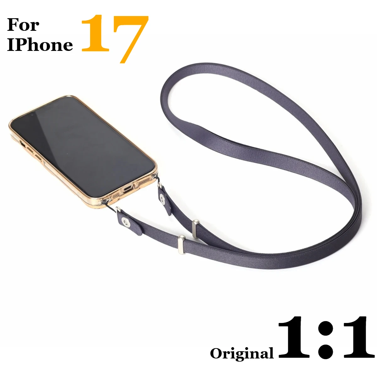 

Magnetic Adjustable Long Mobile Phone Lanyard Crossbody Strap for Apple IPhone 17 Pro Max Phone Case Anti-lost Lanyard