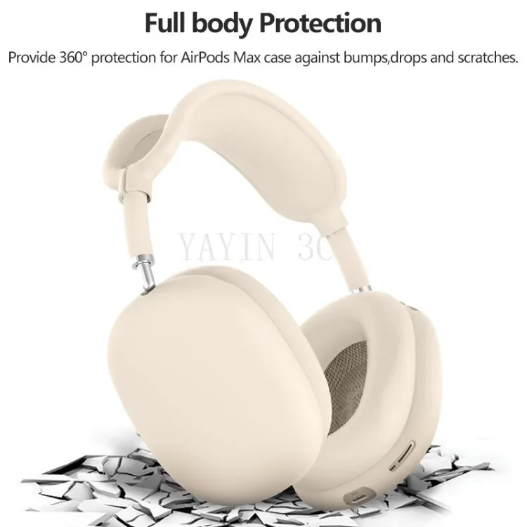 3-in-1-Silikon-Schutzhülle für AirPods Max 1/2 Headset: Ohrpolster-Schutz / Ohrenschützer / Kopfband, stoßfest und berührungssicher – Detail 3