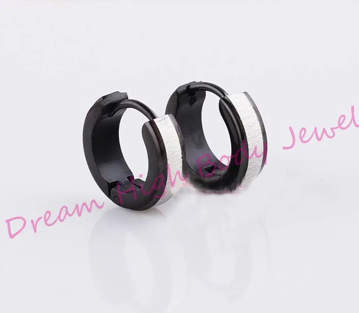 Imagem -03 - Frosted Gold Color Hoop Earring Ear Rings Pregos Loop Women Girl Vintage mm Largura 316l Stainless Steel Fashion Body