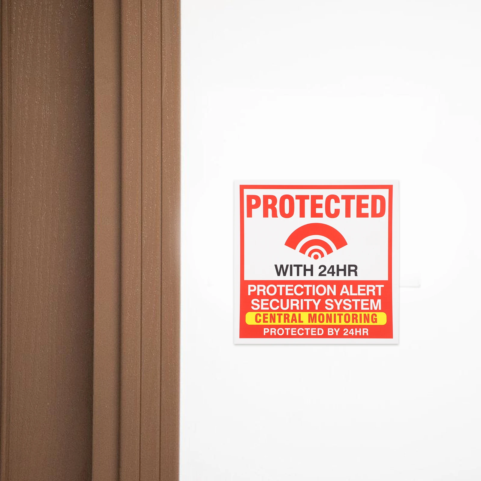 30枚 家庭用窓警告ステッカー ホームセキュリティシステム用保護警告 視覚的抑止力のある粘着セキュリティサイン