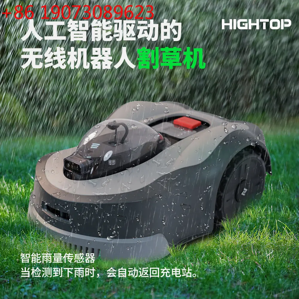 Drahtloser Rasenmäher mit künstlicher Intelligenz, kabelloser Roboterschneider, Rasenmäher für Gartenobstgärten