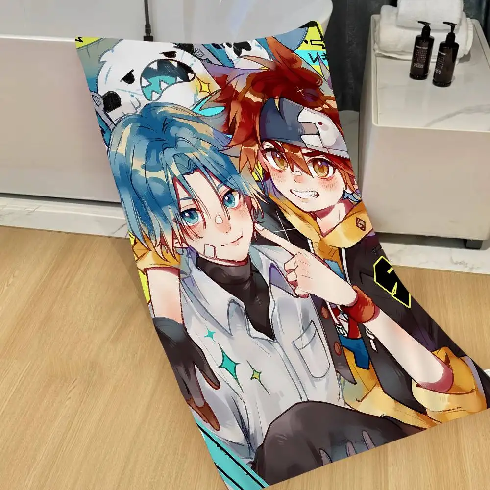 S-SK8 the Infinity Anime Beach Swimming Towel Soft Absorbent Washcloth Children's Gifts for Kids Travel Camping Gym