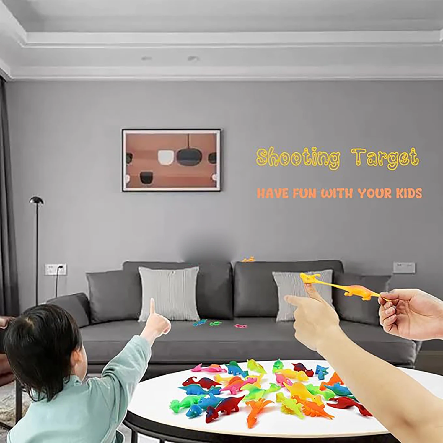 Catapult Dinosaur Launch Small Dinosaur Decompression Soft Rubber New Unique Fun Toy Desktop Decompression Party Toy