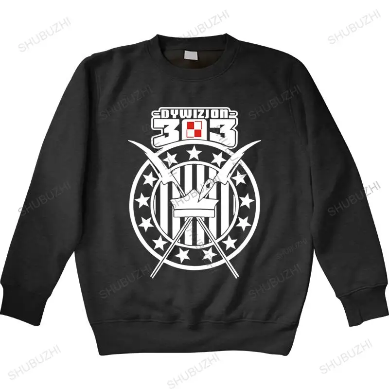 man sweatshirts hot sale DYWIZJON 303 Polska Meska Koszulka Patriotyczna Polski 303 Squadron Division hoody male sprint hoodies