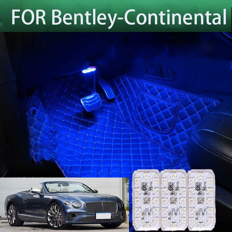 

FOR Bentley-continental LED Car Interior Ambient Foot Light Atmosphere Decorative Lamps Party decoration lights Neon strips