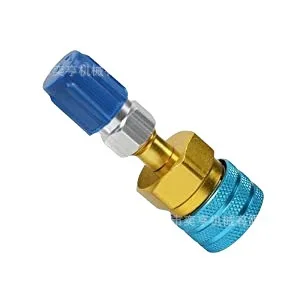 Adaptador de manguera de carga de CA para coche R134A, rápido para conectar lado bajo R1234YF a refrigerante de aire acondicionado automotriz