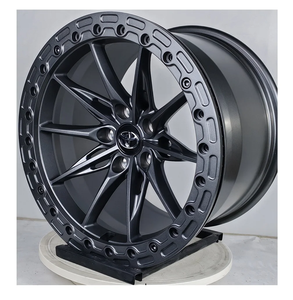 

17X 10.5 Matt Gunmetal Deep Concave Beadlock Forged Wheels for GR Supra Aluminum Alloy Rims PCD 5X112 CB 66.5