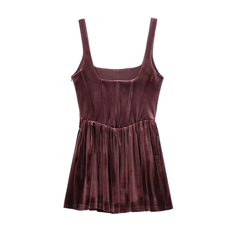 Women's Dress New Velvet Bodycon Mini Dress Autumn and Winter Layering Sexy Fashionable and Comfortable Short Dress
