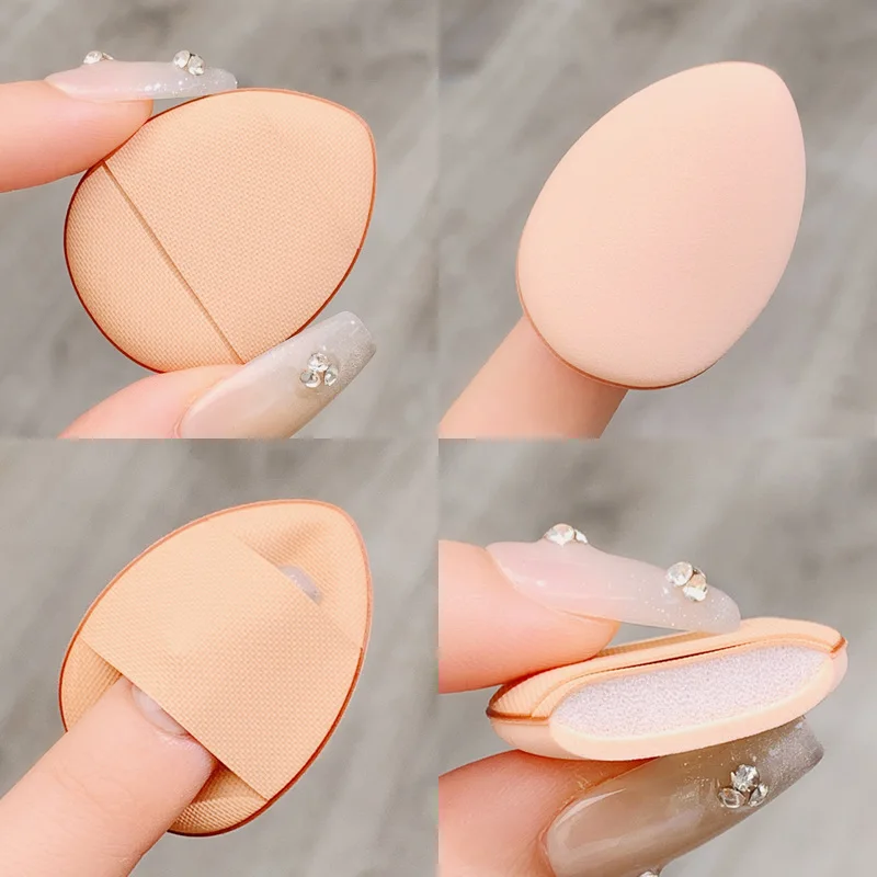 2/5/10 قطعة حجم صغير المهنية التجميل وسادة نفخة المخفي الأساس التفاصيل فنجر نفخة مجموعة ماكياج الإسفنج الجمال أداة
