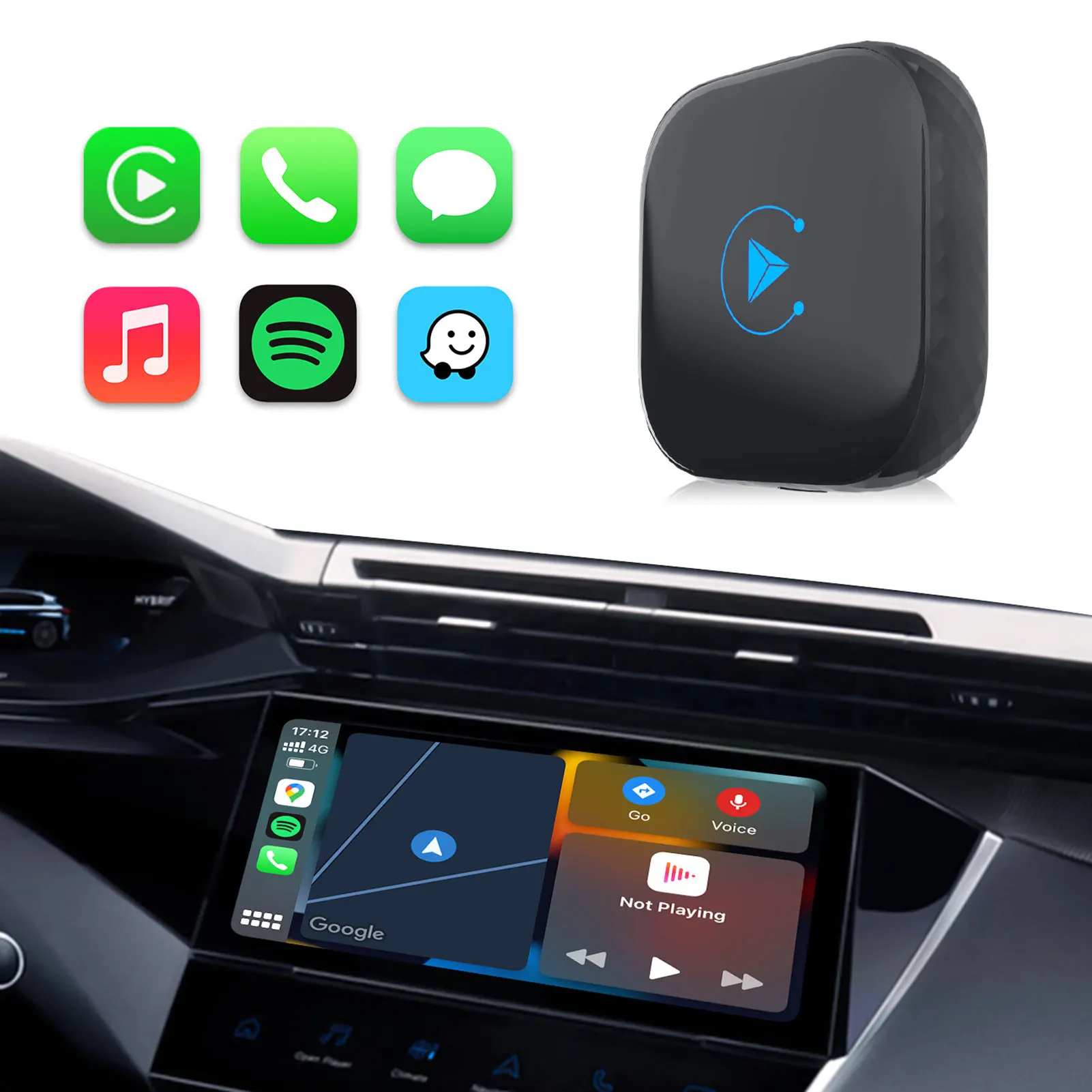 

Wireless CarPlay AI Box Android 13 TV Box Plus Android Auto Apple Car Play Streaming Box YTMusic Spotify Waze