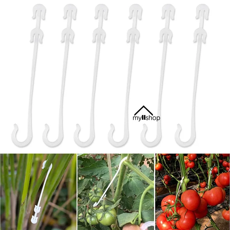 20/50pcs Plant Support Clips Connects Reusable Grafting Fixing Buckle Holder for Grape Vines Tomato Fruit Gardening Supplies