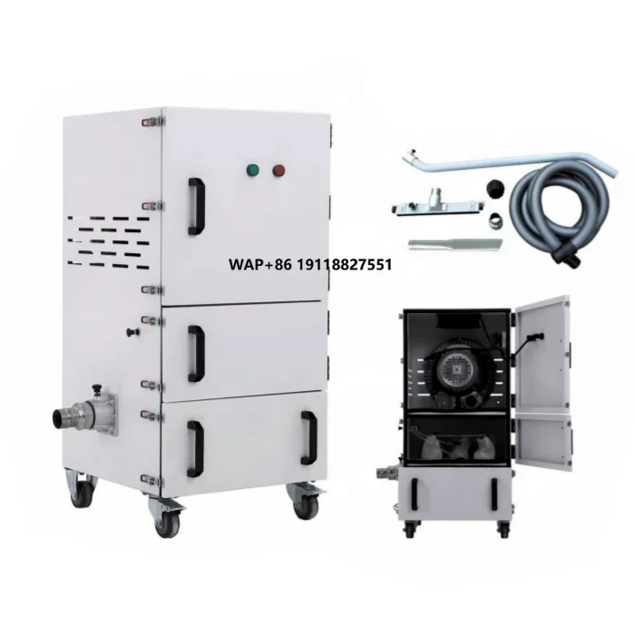 1.5kw-4kw High Pressure Cabinet Vacuum Cleaner Industrial Workshop Dust Collector Grinding Dust Gas Treatment Equipment