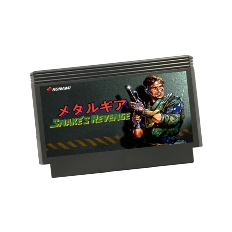 Metal Gear Snake's Revenge Japanese 60 Pins Retro Game Cartridge for FC Console 8 Bit Video Game Card