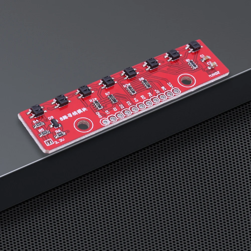 3.3V-5V Line Follower Infrared Detection Sensor 8 Channel Hunt Module PCB 8Bit Detector Hunt Board for Laboratories/Robot