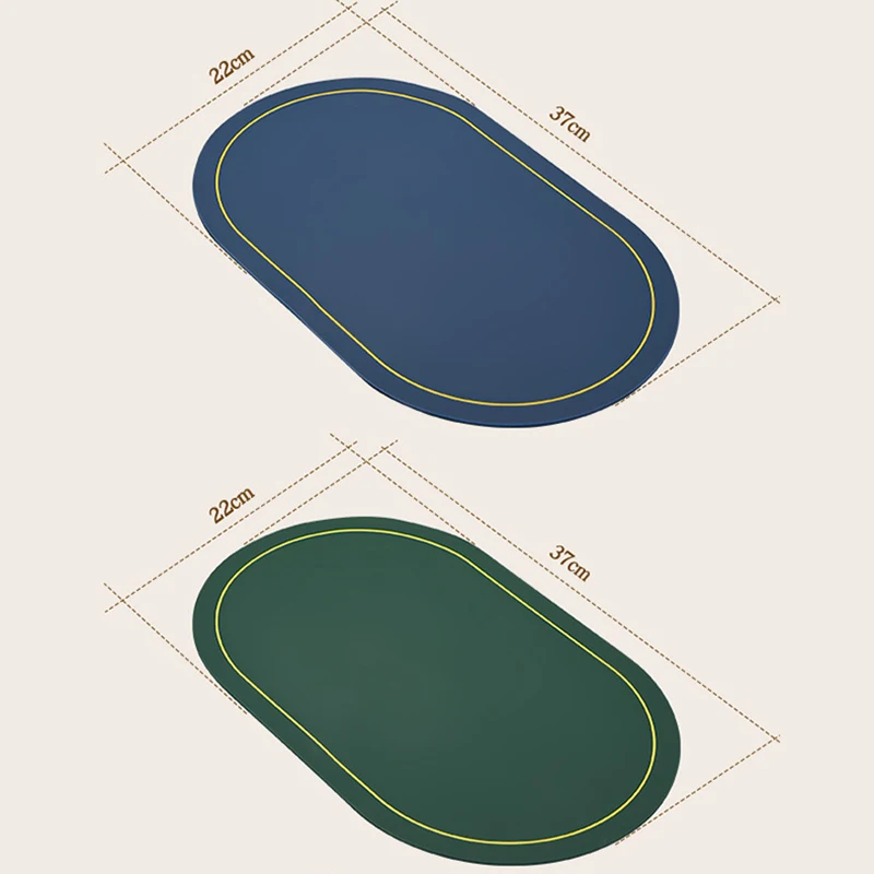 1pc Soft Rubber Small Placemat PVC Waterproof and Oil Resistant Dining Table Decor Mat Nordic Style Hotel and Household Coaster