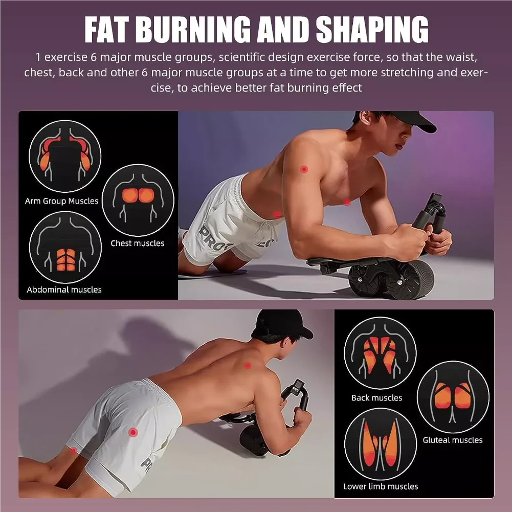 Elbow Support Abdominal Wheel with Counter Display! 💪🔥 5