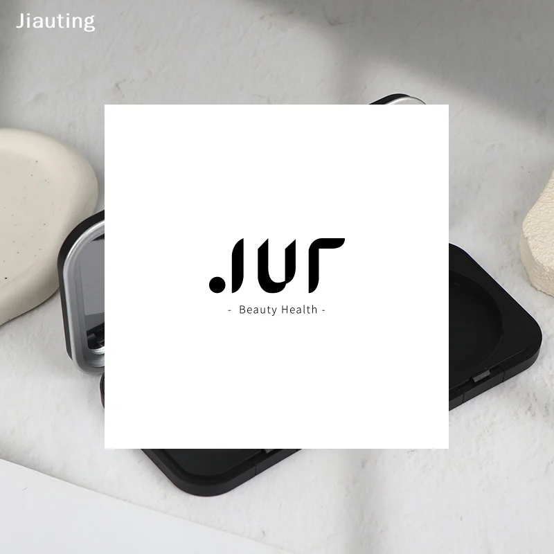 กล่องใส่เครื่องสำอางแม่เหล็กแบบกลวง พร้อมกระจก ทรงกลม ช่องใส่ขนาด 60 มม. สำหรับใส่อายแชโดว์ บลัชออน ลิปสติก แป้งแต่งหน้า DIY