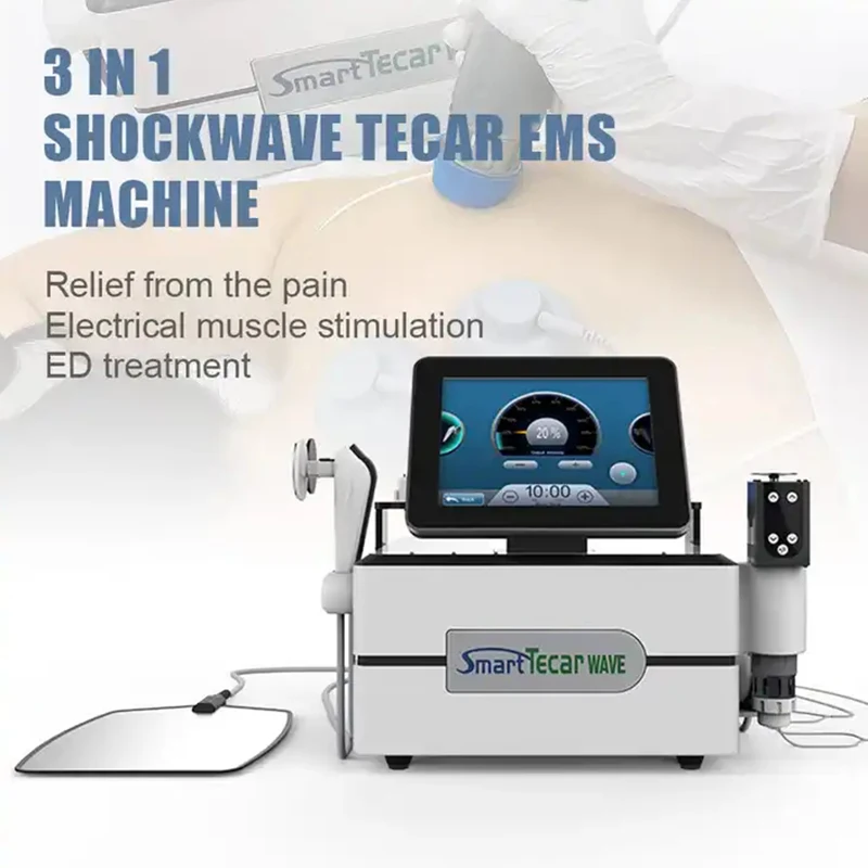 Estimulador muscular electrónico EMS 3 en 1, masajeador físico, terapia de ondas de choque para disfunción eréctil, novedad de 2024