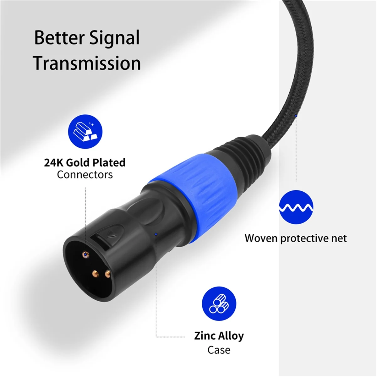 ABXHH نوع C إلى XLR ذكر Aux كابل الصوت نوع C إلى XLR ذكر الناتج ستيريو الحبل USB نوع-C ذكر إلى XLR ذكر كابل التوصيل والتشغيل