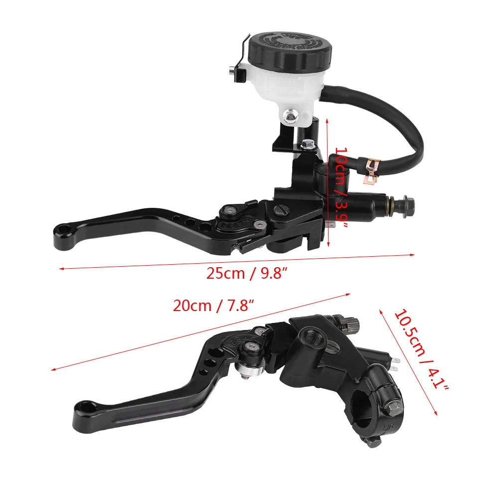 1 Pair Universal Motorcycle Brake Clutch Levers Kit 7/8\