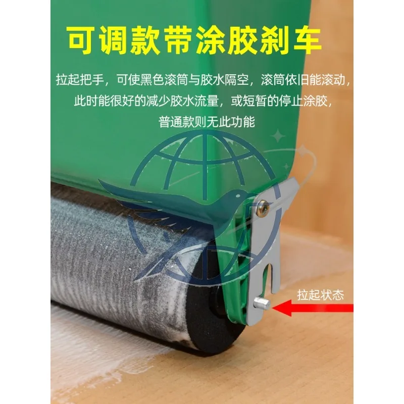 Manual gluing machine Roller type gluer Small manual gluing wood board Woodworking gluing machine Carton