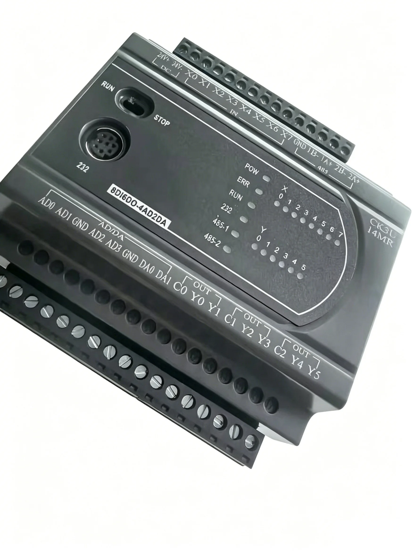 

CK3U 14MR 14MT 8DI 6DO 4AD 2DA RS485 RS232 (MT Y0Y1 200K Y2-Y5 50K) RTC