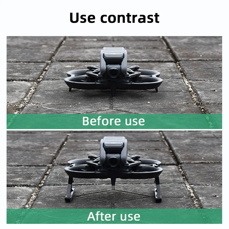 Roda Gigi Pendaratan Dapat Dilipat untuk DJI Avata Aksesori Selip Ekstensi Kaki Anti-jatuh Pelindung Tinggi Rilis Cepat